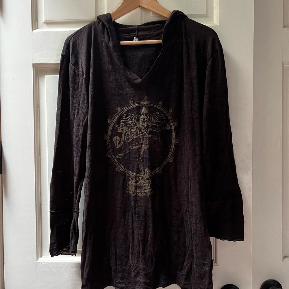 Shiva Lightweight Hoodie Tunic size large